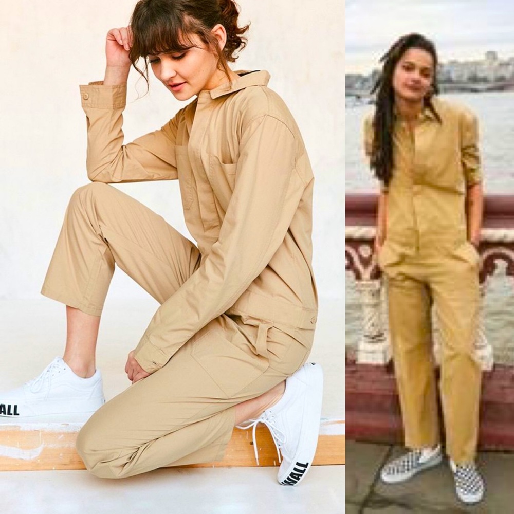 ISO Vans Jump Suit Khaki@Tie Dye Overall Size S